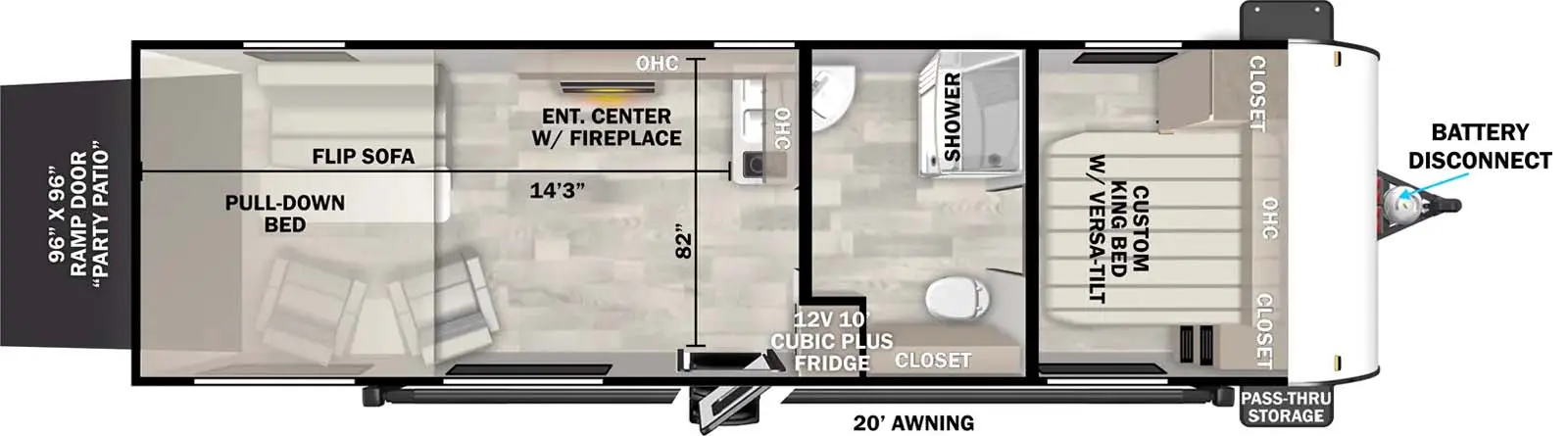 265RTXL Floorplan Image